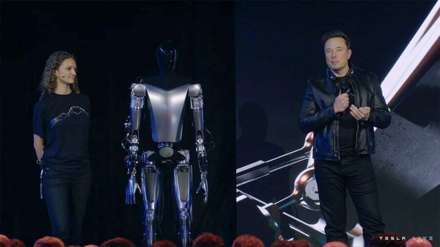 Tesla、人型ロボットのプロトタイプ公開「2万ドル以下で売りたい」とマスク氏　(🤖)